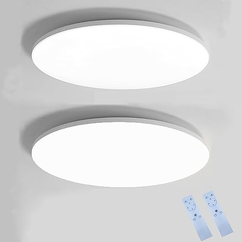 LEDシーリングライト 6畳 【2個セット】Iseebiz 30W リモコン付き led照明 天井照明 常夜灯モード 調光調色 30分/60分スリープタイマー 2