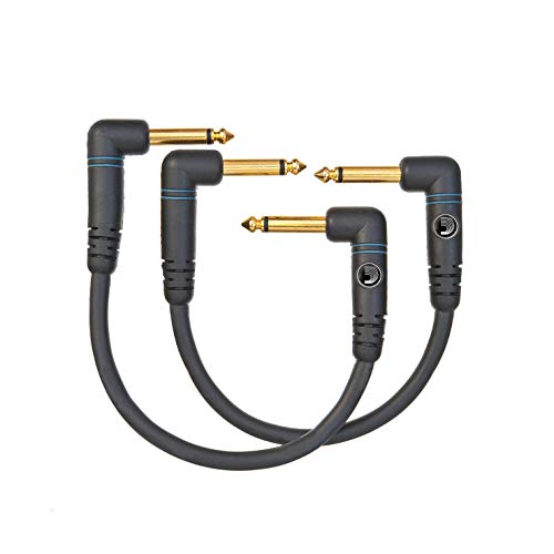 D'Addario ダダリオ パッチケーブル (シールドケーブル) Custom Series Patch Cable 2本セット PW-PRA-205 (15cm L-L) 【国内】