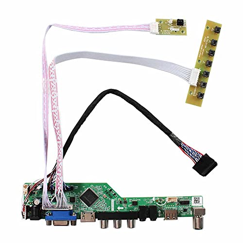 ※他店舗と在庫併用の為、品切れの場合は、ご容赦ください。HDMI VGA AV USB LCDコントローラ基板:サイズ188x43x17mm:スピーカー支持対応14インチ 15.6インチ 17.3イン