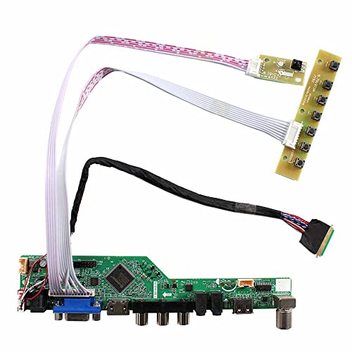 VSDISPLAY HDMI VGA CVBS USB LCDコントローラ基板 対応 液晶 14インチ 15.6インチ LTN140AT07 HT140WXB B156XTN02.1 B156XTN03(1366x768