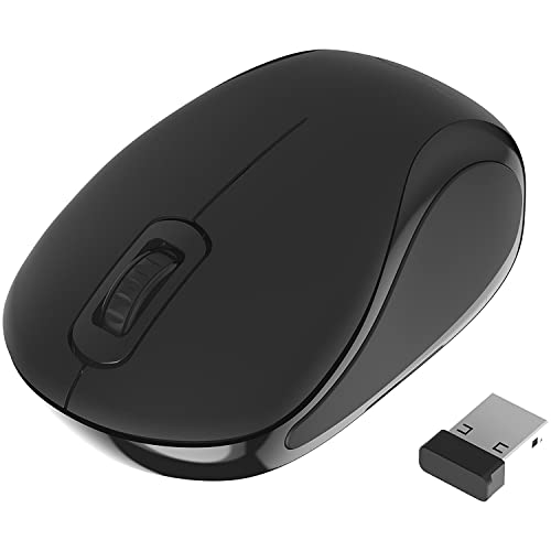 SABRENT 無線マウス usbアダプタ付き 2.4GHz (ナノレシーバー)、キーボード、ノートパソコン、MACとPCに対応、ミニトラベルサイズ (MS-WS
