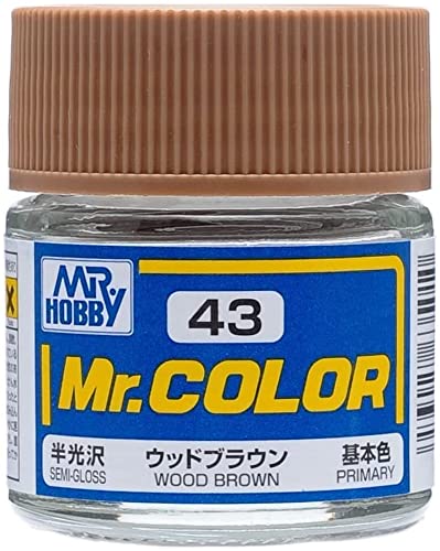GSIクレオス Mr.カラー ウッドブラウン 半光沢 10ml 模型用塗料 C43