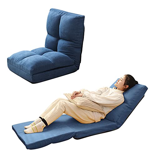 Yumcute 座椅子 3way ソファ 一人掛け ローソファ ベッド リクライニング コンパクト 折り畳み フロアチェア 5段階ギア ハイバック ソフ