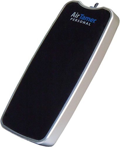 花粉 タバコの煙対策に USB 携帯用 首掛け式 空気清浄機 イオン発生器 エアー テイマー Ｚ ATMR-3 ブラック メタルケース付属