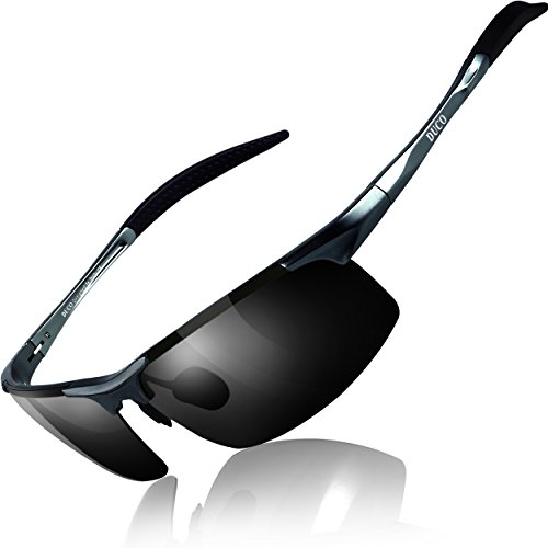 DUCO サングラス メンズ 偏光 スポーツサングラス UV400 へんこう さんぐらす AL-MG合金 超軽量 sunglasses for men 運転／自転車／釣り