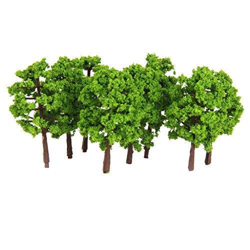 【ノーブランド品】樹木 モデルツリー 20本 鉄道模型 ジオラマ 箱庭