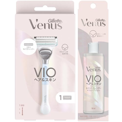 ※他店舗と在庫併用の為、品切れの場合は、ご容赦ください。VIOヘア & スキンシリーズのカミソリは、VIOヘア & スキンシリーズの替刃とのみ 互換性があり、他のヴィーナスシリーズとは