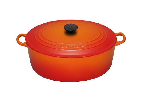 ル・クルーゼ(Le Creuset) 鋳物 ホーロー 鍋 ココット・オーバル 27 cm オレンジ ガス IH オーブン 対応 【日本正規販売品】