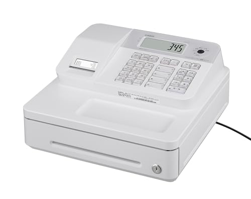 ※他店舗と在庫併用の為、品切れの場合は、ご容赦ください。セット内容電子レジスター本体、モード鍵ｘ2本、ドロアー鍵ｘ1本、ロールペーパーｘ1個、ジャーナル巻取りホルダー、検銭板、落下防止用フックおよび貼