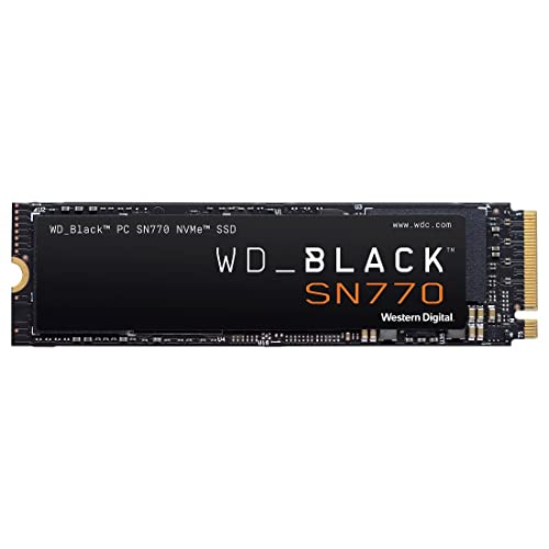 WD_BLACK 1TB SN770 NVMe 内蔵ゲーミング SSD ソリッドステートドライブ - Gen4 PCIe, M.2 2280、最大5,150 MB/sまで - WDS100T3X0E