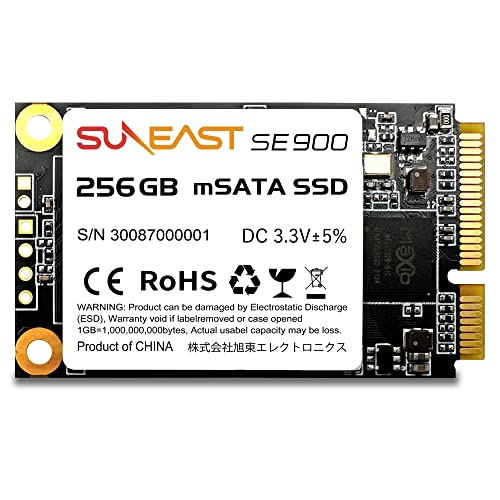 SUNEAST SSD 内蔵SSD SE900 Msata Solid State Drive SSD mSATA ミニ ハードディスク 3.0 6Gb/s 3D NAND採用 サンイースト 国内3年 (256G