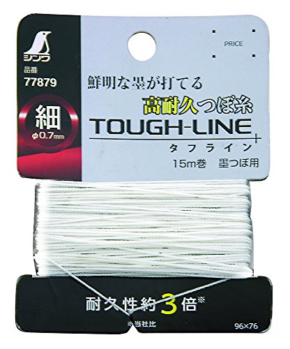 シンワ測定(Shinwa Sokutei) 消耗品 墨つぼ用 つぼ糸 細 タフライン 15m巻 77879