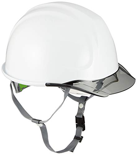 DICプラスチック ヘルメット 電気用対応・透明ひさし・保護シールド面・スチロールライナー付 SYA-CS-SFE-K9A-A-WH-S
