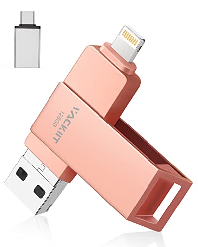 【 MFi認証】iPhone USBメモリー 128GB USBフラッシュドライブ 高速USB 3.0 フラッシュメモリー スマホ データ保存 写真 バックアップ iP