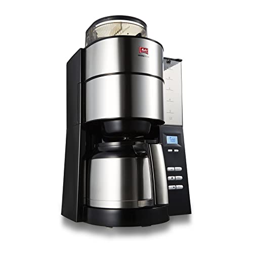 メリタ(Melitta) 全自動フィルターペーパー式 コーヒーメーカー アロマフレッシュ 10杯用 AFT1022-1B ブラック