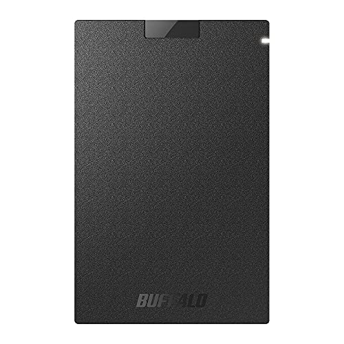 バッファロー SSD 外付け 2.0TB USB3.2Gen1 ポータブル コンパクト PS5/PS4対応(メーカー動作確認済) ブラック SSD-PG2.0U3-BC/N