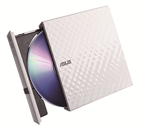 ASUS外付けDVDドライブ 軽量薄型/M-DISC/バスパワー/Win & Mac/USB2.0(USB3.0搭載PCでも利用可)/書込みソフト付属/ホワイト SDRW-08D2S-U L