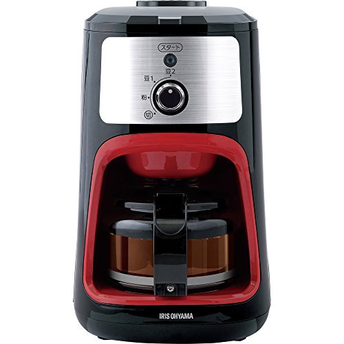 アイリスオーヤマ コーヒーメーカー 全自動 メッシュフィルター付き 1~4杯用 ブラック IAC-A600