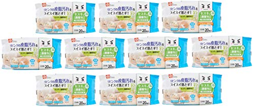 ※他店舗と在庫併用の為、品切れの場合は、ご容赦ください。【まとめ買いセット】 セスキの激落ちくんシート リビング用 20枚入×10個セット SS-225