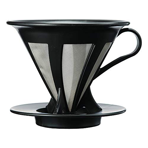 HARIO (ハリオ) ドリッパー カフェオール コーヒー ドリップ 1~4杯用 ブラック CFOD-02B