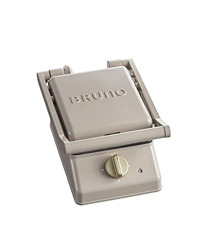 BRUNO グリルサンドメーカー シングル ホットサンドメーカー おしゃれ 電気 耳まで焼ける 朝食 パン 食パン タイマー付き プレート取りは