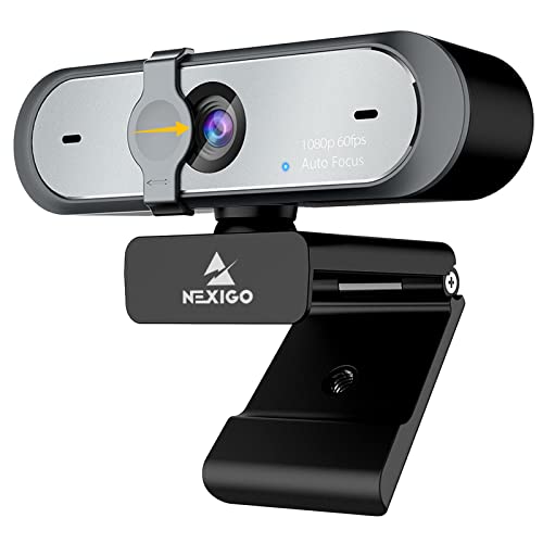 NexiGo webカメラ 60fps マイク内蔵 N660P 1080P ウェブカメラ ソフトウェア制御 カバー付属 オートフォーカス HD usbカメラ コンピュー