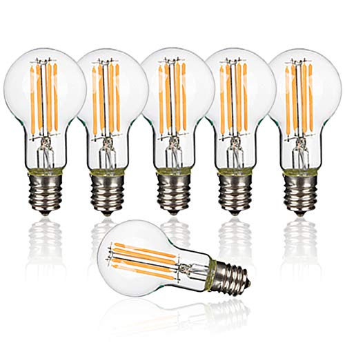 共同照明 「6個セット」フィラメント LED電球 E17 60W形相当 エジソン クリア電球 GT-CB-6W-E17-6B 電球色 一般電球 600ｌｍ ミニボール