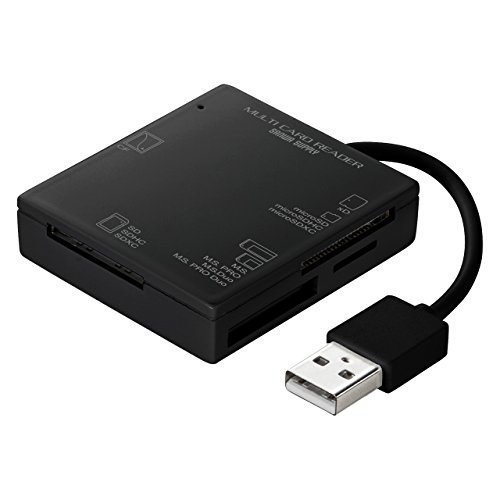 サンワサプライ USB2.0 カードリーダー SD/micro SD/MS/xD/CF対応 ブラック ADR-ML15BK