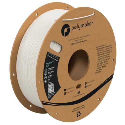 ポリメーカ(Polymaker)3Dプリンタ―用フィラメント PolyLite PLA(3.0) 1.75mm径 1kg巻 ホワイト