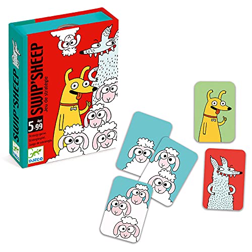 カードゲーム 戦略 ゲーム 羊 おもちゃ 知育玩具 子ども 大人 5歳 プレゼント かわいい おしゃれ [ DJECO ジェコ スウィップシープ ](DJ0