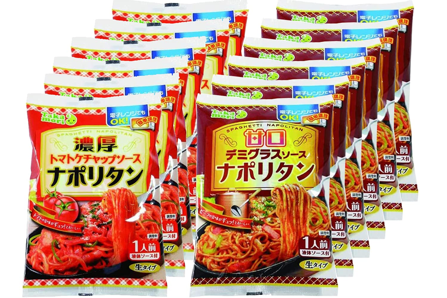 ※他店舗と在庫併用の為、品切れの場合は、ご容赦ください。説明 生めん1食タイプのスパゲティ2種を食べ比べできるアソート商品。 トマトの旨味が決め手の昔懐かしい喫茶店の味「濃厚ナポリタン」、ビーフの旨味