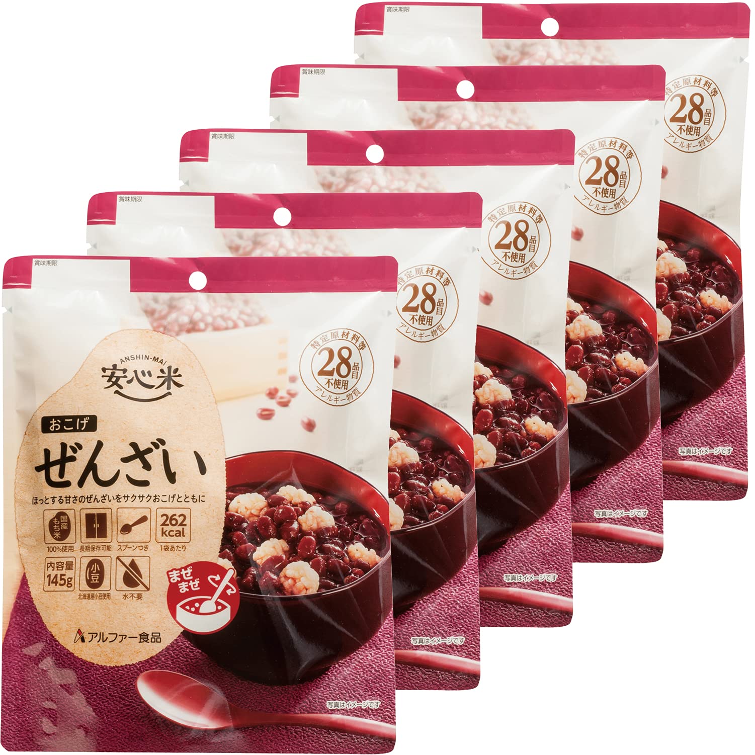 ※他店舗と在庫併用の為、品切れの場合は、ご容赦ください。説明 商品紹介 国産のもち米をひとくちサイズにして揚げた、サクサク食感のおこげと北海道産小豆を使用したぜんざいがセットになった商品です。 震災直