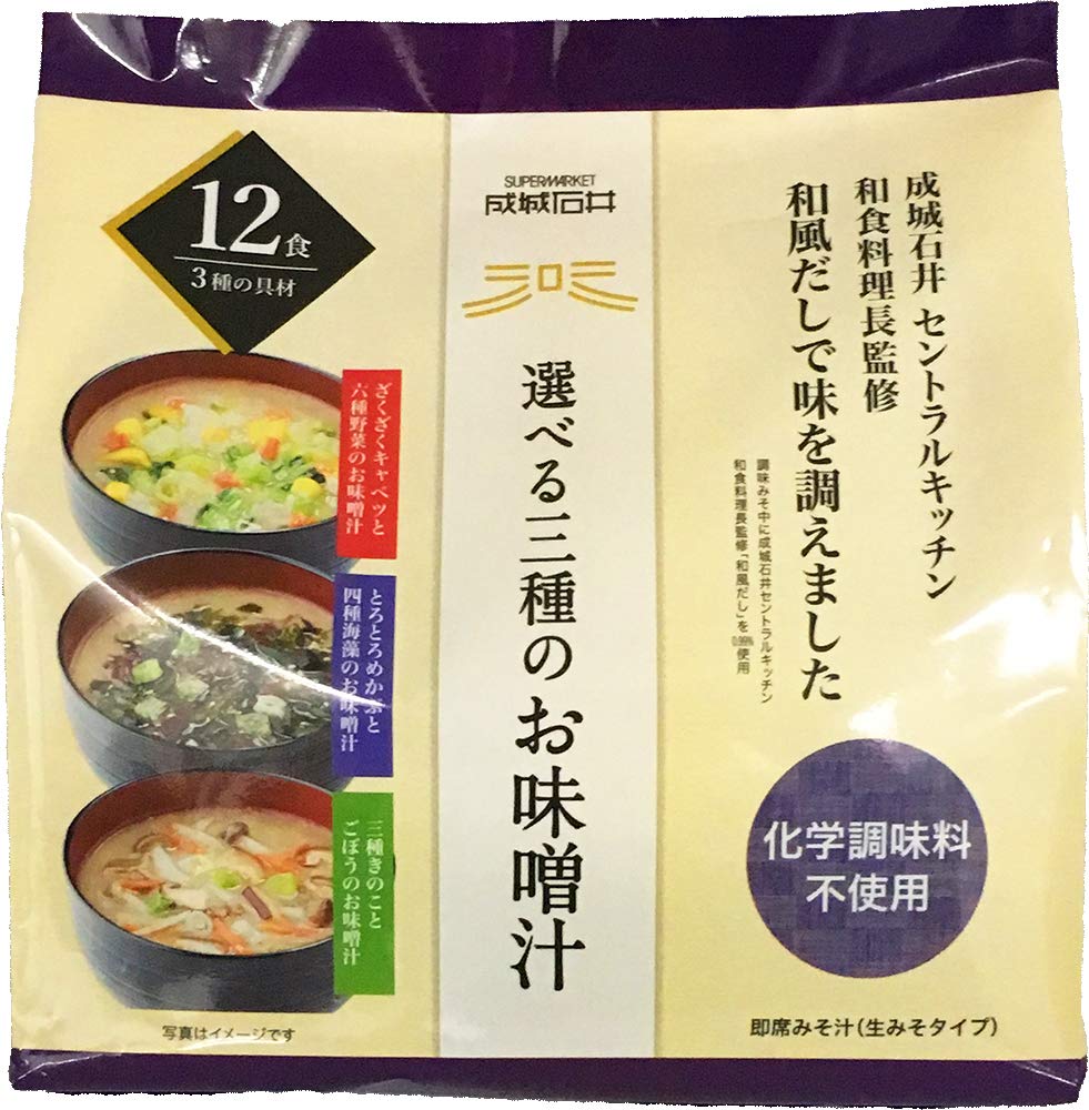 ※他店舗と在庫併用の為、品切れの場合は、ご容赦ください。説明 商品紹介 成城石井セントラルキッチン和食料理長監修和風だしを練りこんだ生味噌使用。野菜、海藻、きのこの3種類の具をお楽しみいただけるアソー