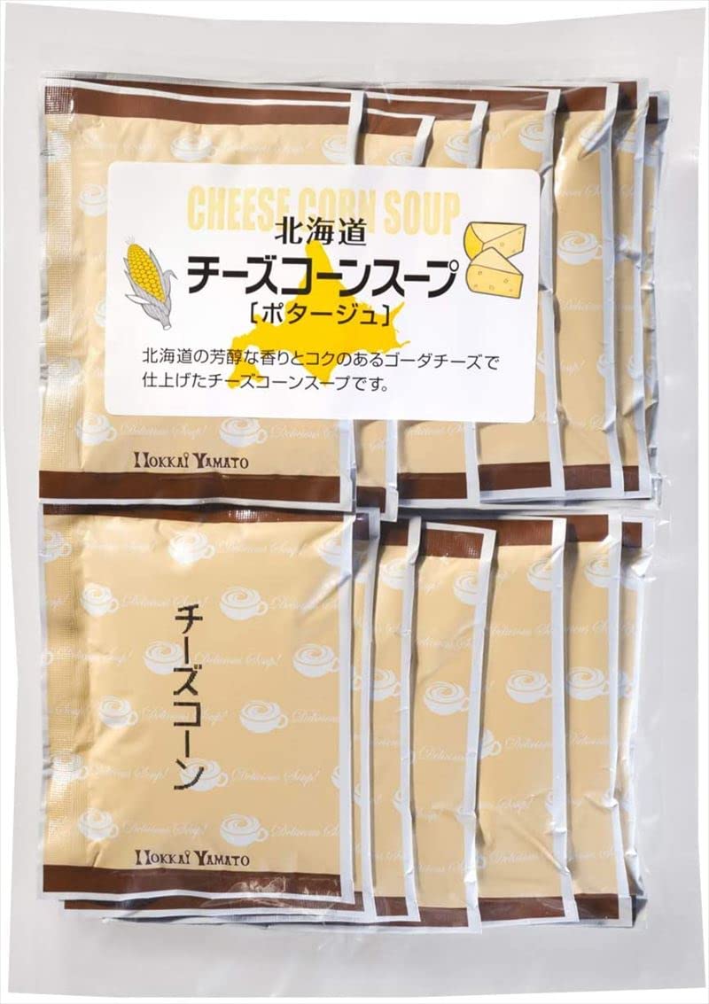 ※他店舗と在庫併用の為、品切れの場合は、ご容赦ください。説明 商品紹介 15袋入りのお徳用サイズです。 北海道の芳香な香りと、コクのあるゴーダーチーズで仕上げた、チーズが濃厚なチーズコーンスープです。