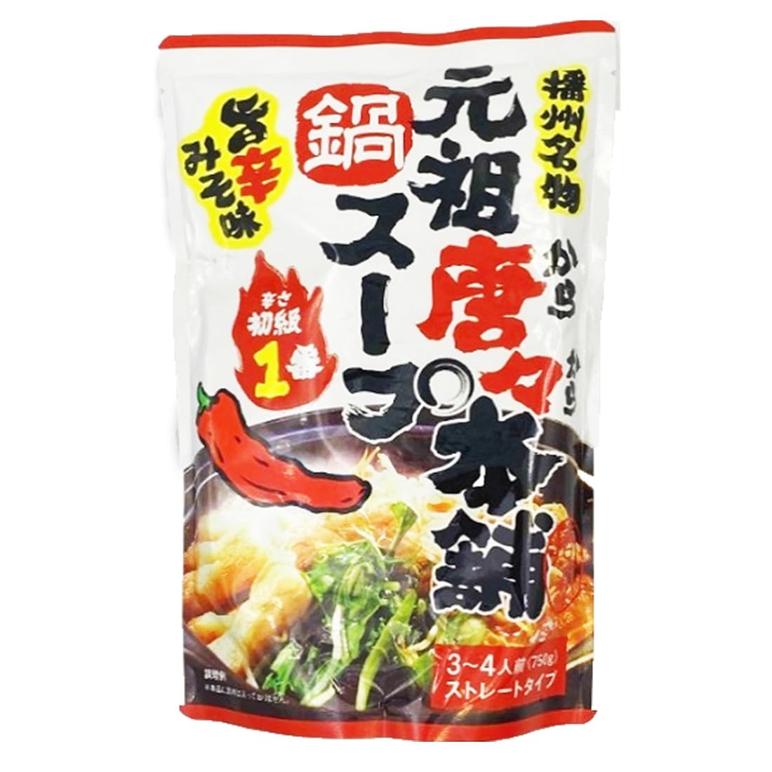 ※他店舗と在庫併用の為、品切れの場合は、ご容赦ください。説明 商品紹介 播州姫路のＢ級グルメ、本場の味。実際のレシピをもとにあの大人気唐々鍋の味を再現しました。味噌ベースで最初は甘く、次に辛さが追って